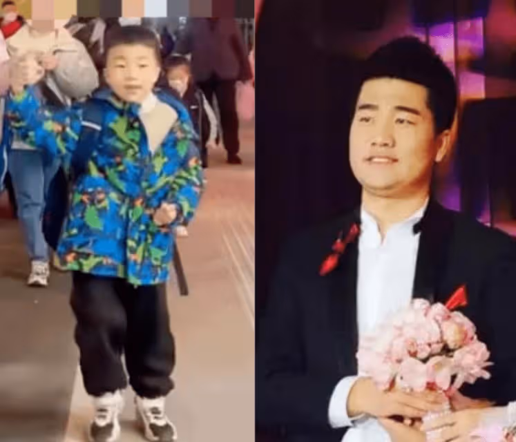 畢暢開保時捷接娃放學,穿千元T恤,收母親節禮物眼睛眯成一條縫