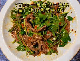 丈母娘吃了都夸的涼拌香菜牛肉