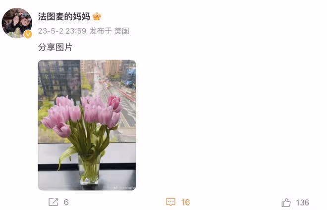 李詠女兒在美國為媽媽過母親節,穿母女裝約會,21歲法圖麥顏值高
