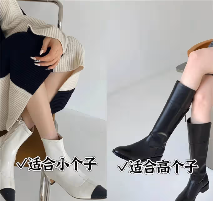 最近火了一種穿搭叫：連衣裙+裸靴，今年春天這麼穿，洋氣又顯瘦