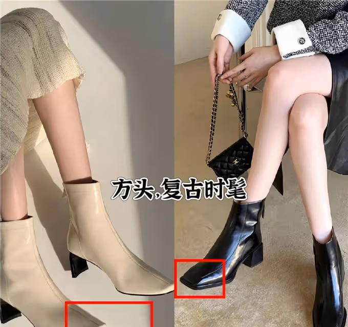 最近火了一種穿搭叫：連衣裙+裸靴，今年春天這麼穿，洋氣又顯瘦