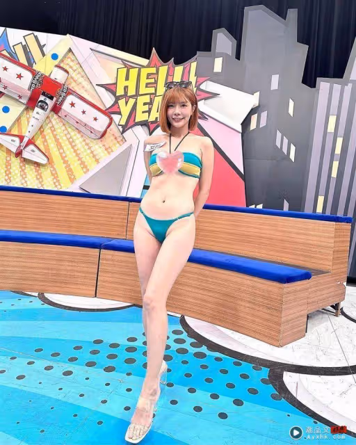 震撼!啦啦隊「最美MC」解放比基尼 林艾融破尺度網看傻:泳褲也太小