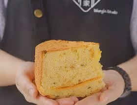 香蔥肉鬆爆漿芝士戚風蛋糕
