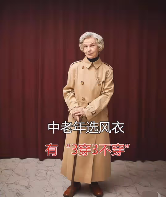 春季風衣怎麼穿好看？中老年來告訴你！優雅、時尚、貴氣全有了