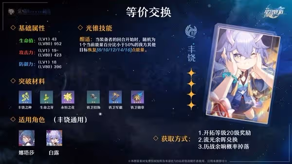 《崩壞:星穹鐵道》停雲輔助配裝推薦