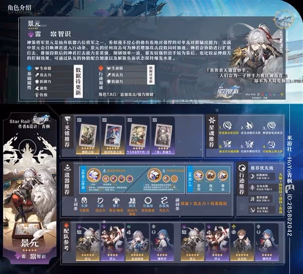 《崩壞:星穹鐵道》景元全面養成攻略