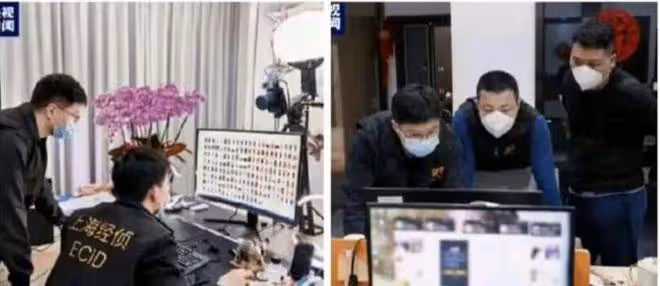 王冕老李被捕現場曝光,兩人同時都在直播,警方進門後匆忙下線