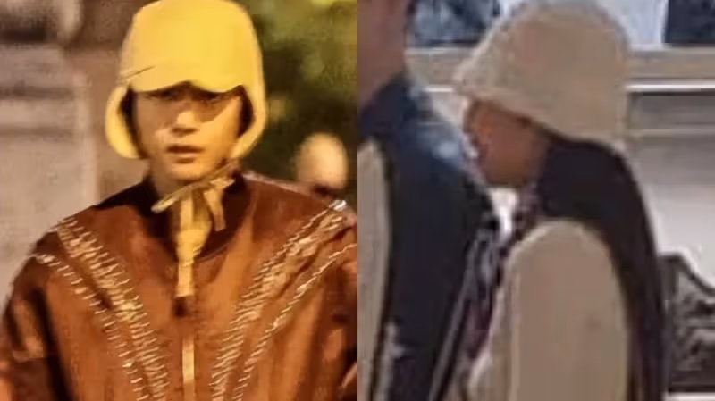 Jennie和金泰亨，法國巴黎牽手逛街，網友：光明正大的公開了？