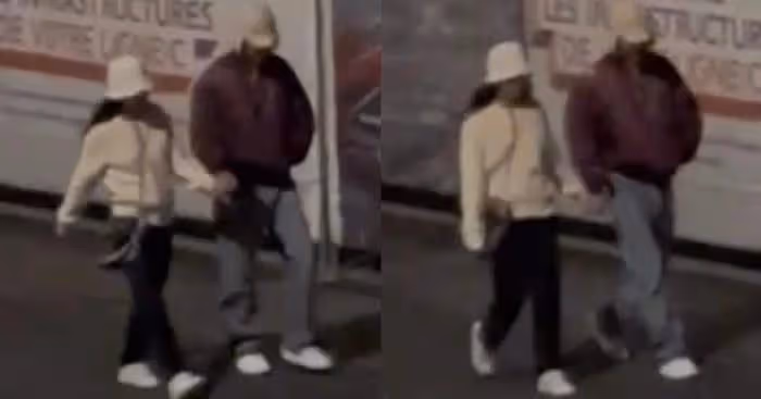 Jennie和金泰亨,法國巴黎牽手逛街,網友:光明正大的公開了?
