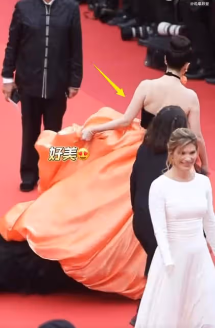 坎城紅毯:張雨綺細節大膽,蔣夢婕好尷尬,女星真空上陣放飛自我