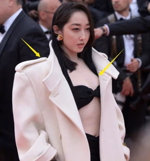 坎城紅毯:張雨綺細節大膽,蔣夢婕好尷尬,女星真空上陣放飛自我
