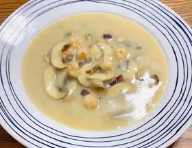 超驚艷奶油蘑菇湯(牛奶版本)