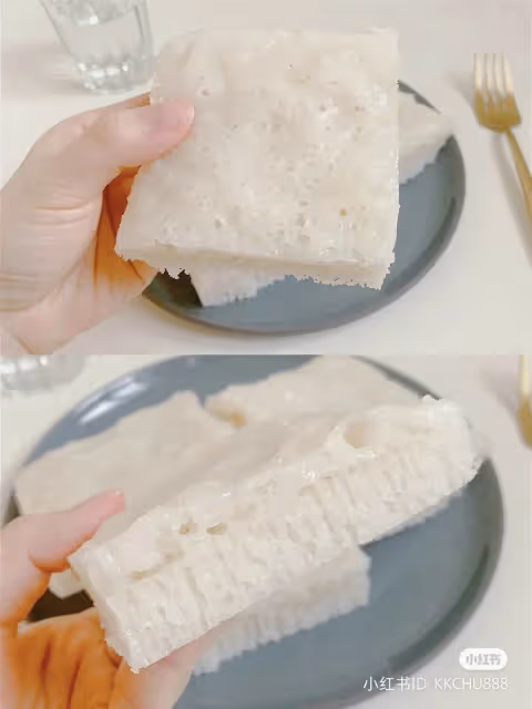 超簡單❕在家也能做廣式點心【白糖倫教糕】