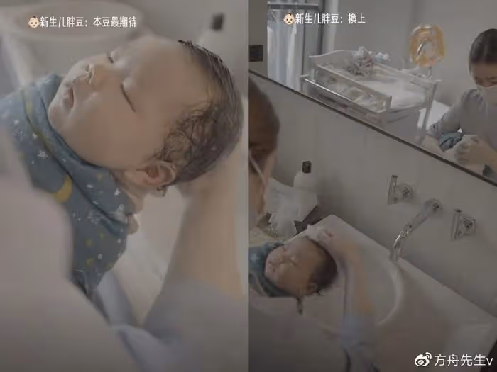 程曉玥曬豪華月子生活1天吃6餐,寶寶享受足底按摩,吳千語現身看望