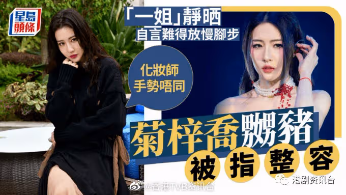 「TVB一姐」難得放慢腳步!對於被指整容暴怒:是換了化妝師而已