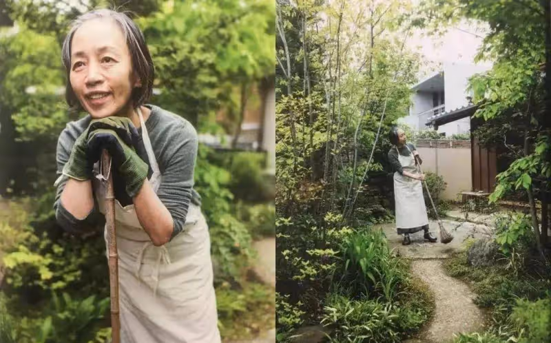 這位69歲日本奶奶真優雅！穿搭簡約不複雜，一頭白髮依舊隨性舒心