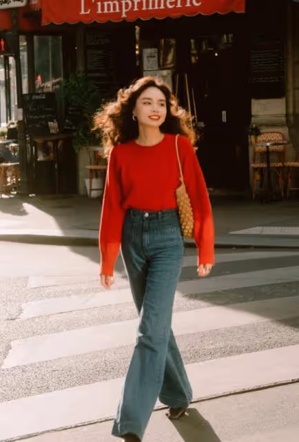 褲子究竟穿「緊」還是穿「寬」?讓杭州女生的街拍告訴你正確答案