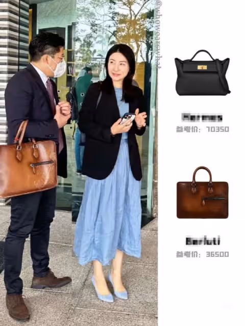 郭晶晶獨自逛街被偶遇!背7萬包配40元運動鞋,踩鞋跟穿法接地氣
