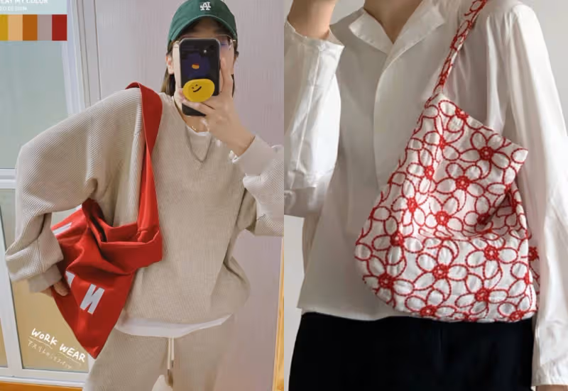 懂搭配的女人，都在用「帆布包」配衣服，舒服自在穿起來更時髦