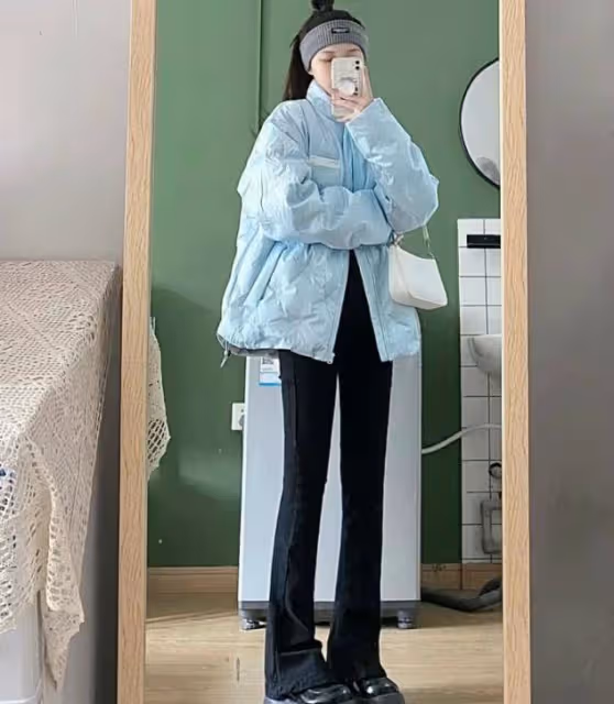 矮個子女生不試試「短外套+馬蹄褲」，都不知道能這麼顯高顯瘦！