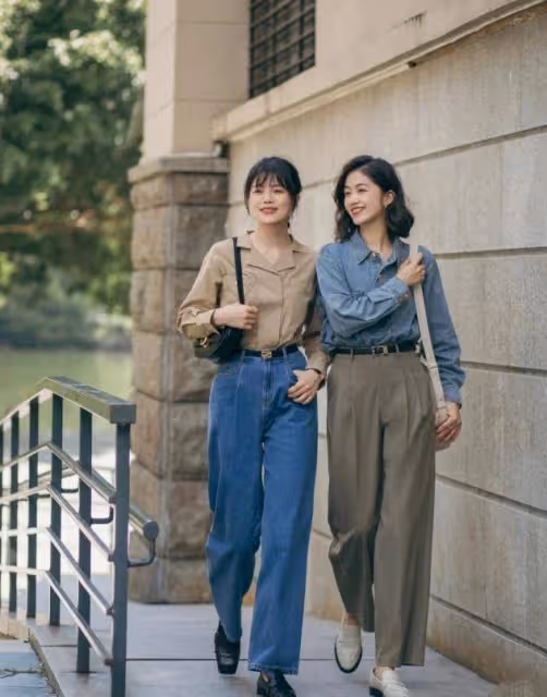 建議有肚子的女人，儘量少穿闊腿褲和無痕褲，其實這些更顯瘦