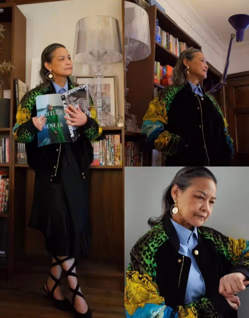 這才是中年媽媽們最美的開春打扮：裙裝過膝，長而不拖，優雅浪漫
