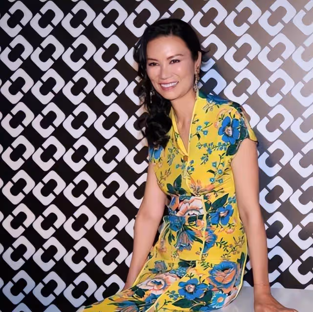 鄧文迪換妝容像換了臉!穿金黃長裙超霸氣,埃及豔后都不及她美艷
