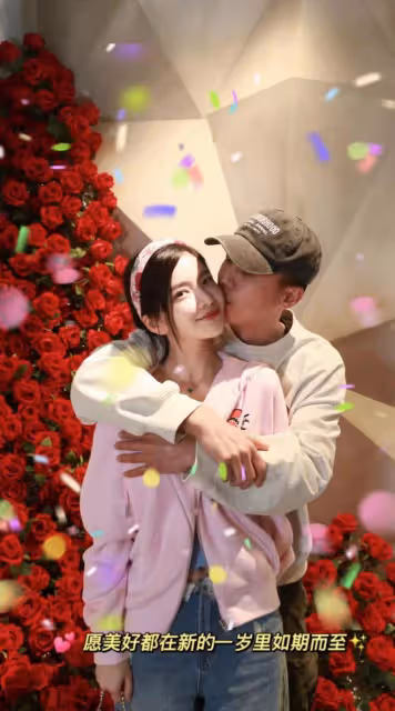 杜淳慶生甜蜜秀恩愛!緊摟老婆大方親吻,女方一臉嬌羞白嫩似少女