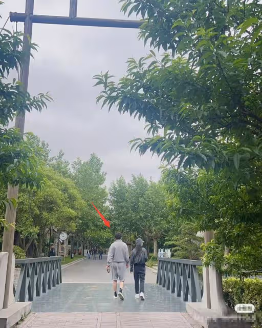 晨跑偶遇雷佳音夫婦，翟煦飛打扮時尚氣質出眾，男方駝背儀態差