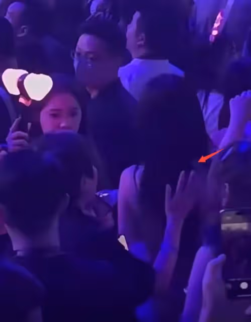 baby歐陽娜娜澳門看演唱會,站人群中氣質出眾,笑容甜美狀態獲贊