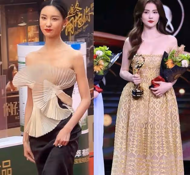 華表獎紅毯名場面，王一博西褲開線，記者稱陳都靈比白鹿好看
