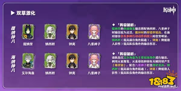 原神八重神子陣容選什麼 八重神子配隊陣容推薦