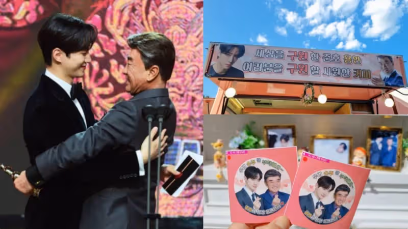 《衣袖紅鑲邊》售後!「爺爺」李德華給李俊昊送上應援咖啡車:「我的孫子就拜託大家了~」