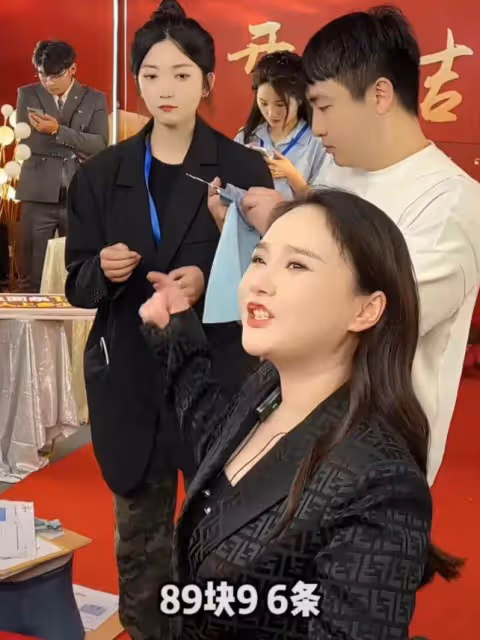 網紅沈曼新公司開業,身材圓潤雙下巴明顯,近照撞臉劉大美人