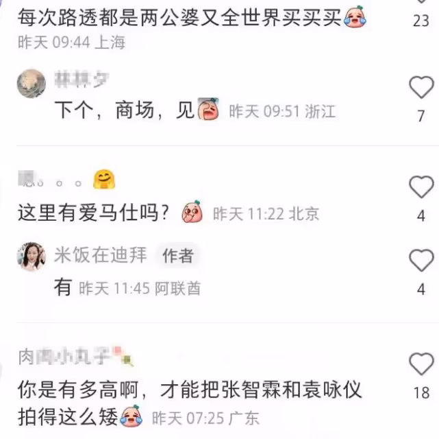 杜拜偶遇張智霖袁詠儀,與粉絲聊天笑容滿面,張智霖儀態遭吐槽