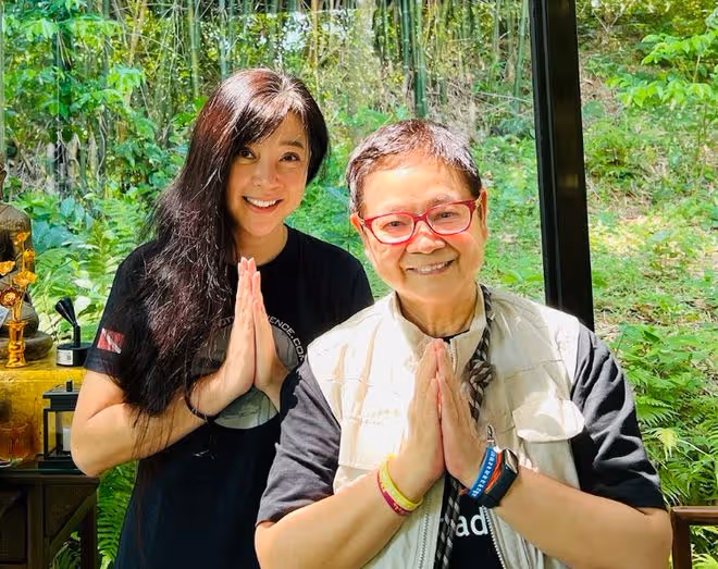 傅明憲上山禮佛吃素!63歲女星削髮為尼後罕露面,息影多年變化大