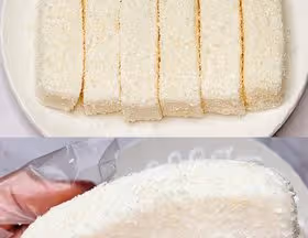 無需烤箱！奶香味濃郁！香甜嫩滑的椰蓉奶糕
