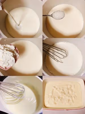 無需烤箱！奶香味濃郁！香甜嫩滑的椰蓉奶糕