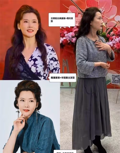 被60歲的何賽飛驚艷到了,穿著花哨卻很高級,她是如何做到的?