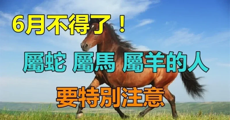 6月不得了，家有三大生肖的人「要特別注意」　運勢「否極泰來」但也要防範小人！