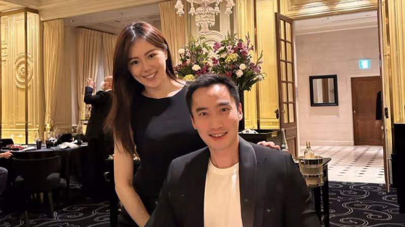 阿嬌前夫高檔餐廳慶生，與老婆秀萬元婚戒，嬌妻顏值氣質不輸阿嬌