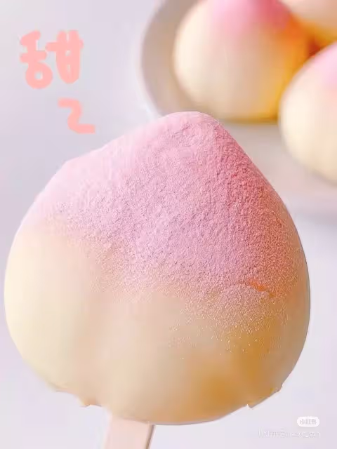 自製‼️超可愛【蜜桃冰淇淋】吃了就停不下來!