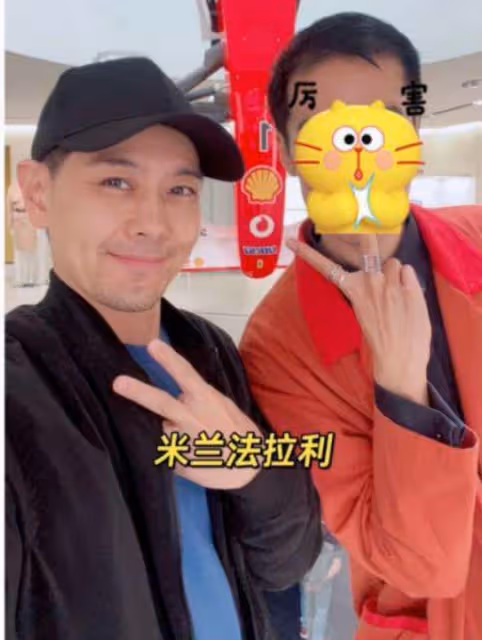 林志穎陳若儀看F1大賽，小志近照滄桑認不出，與老婆同框暴露身高