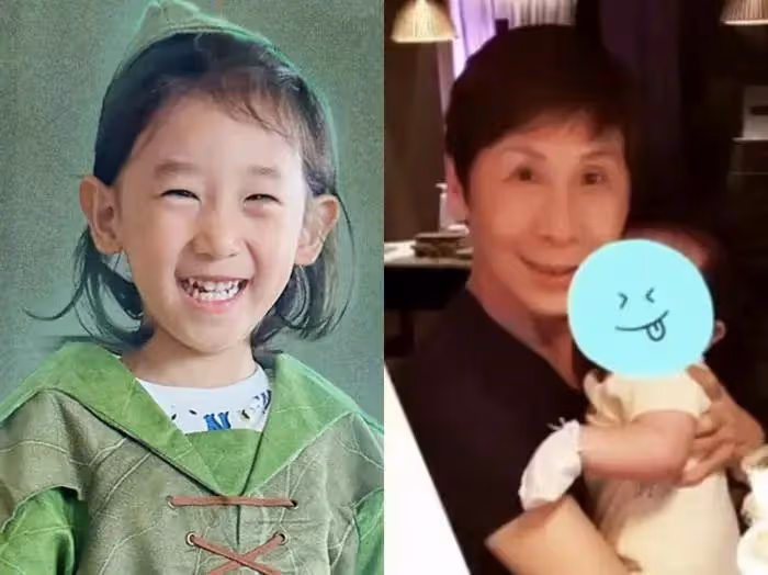 應采兒六一曬全家福，穿泳裝秀美腿，陳小春教小兒子游泳好有耐心