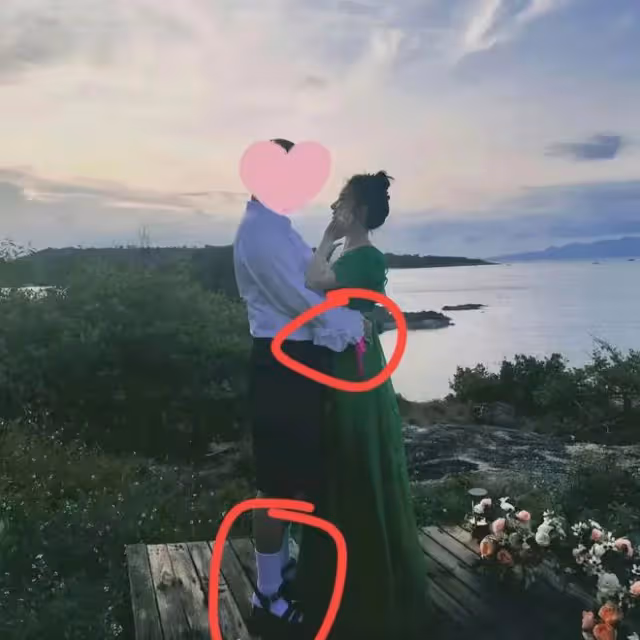 闞清子海邊被求婚,男方因穿著被質疑性取向,網友擔心女方被騙婚