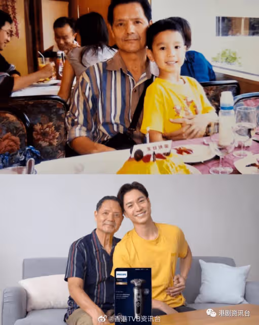 71歲吳大強零變化!吳偉豪分享父子20年前後對比合照