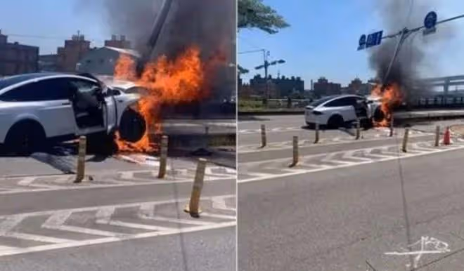 林志穎車禍面部重塑後曬照，冷臉僵硬像AI虛擬人，仍駕駛新能源車