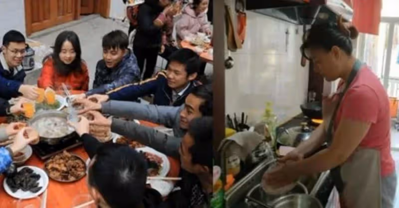 去女婿家裡過年！我和女兒「給親家15口人做飯」　上桌前「女婿指了指沙發」我心裡一陣刺痛