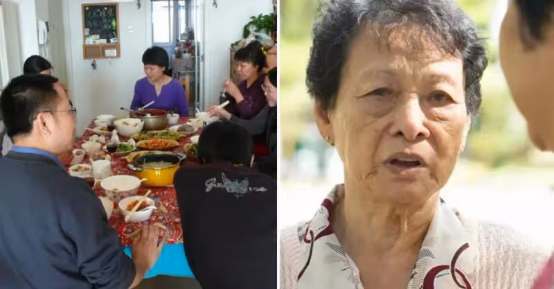 兒子月薪八萬接我養老，吃飯時孫子卻一直「踢我」一看鏡子我含淚回老家!