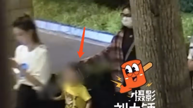 趙麗穎帶4歲兒子游迪士尼，想想疑似發脾氣，拒絕被媽媽牽手摸頭